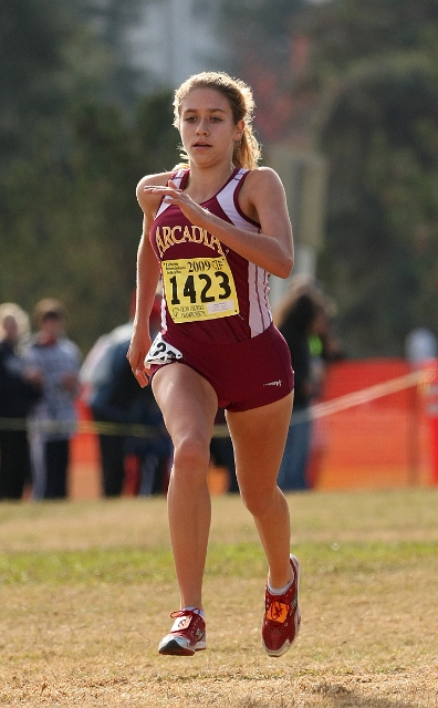 2009 CIF XC Girls D1-084.JPG - 2009 California CIF Cross Country Championships, Woodward Park, Fresno, California